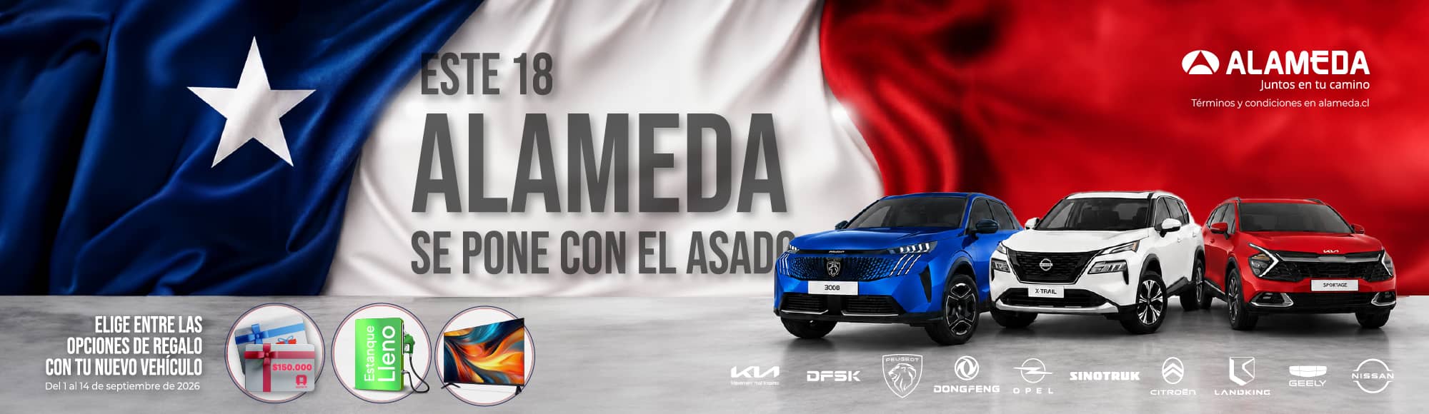 Alameda se pone con el asado 2026