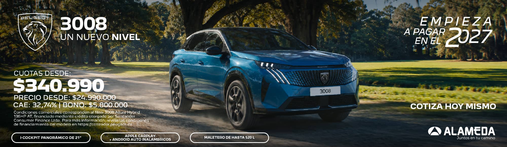 PEUGEOT 3008 SEPTIEMBRE 2026