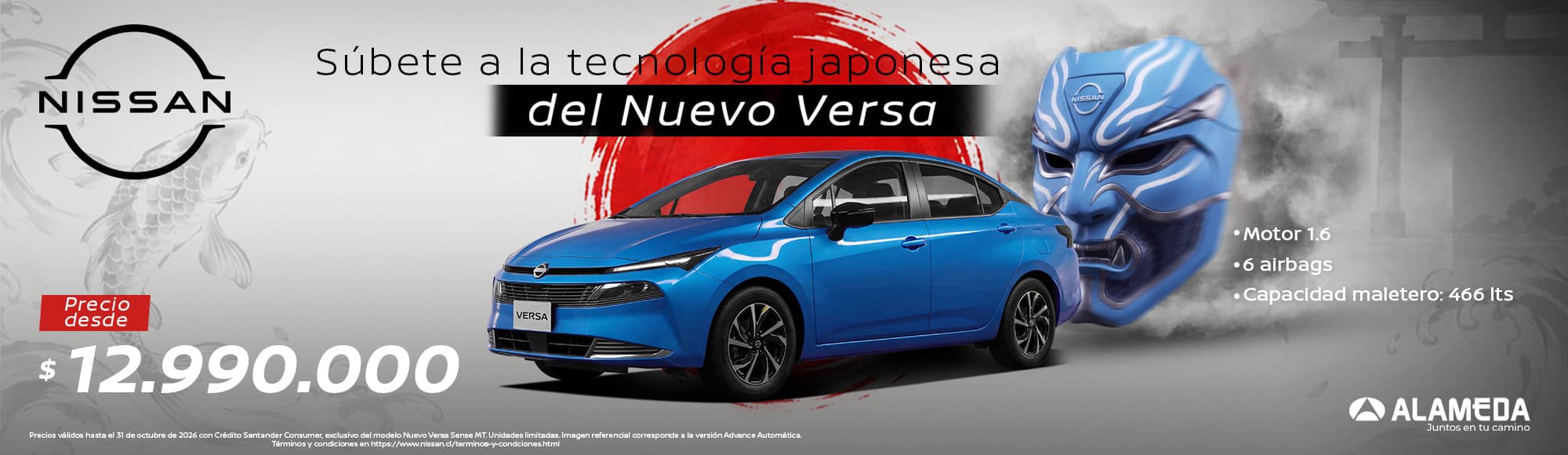 NISSAN VERSA OCTUBRE 2026